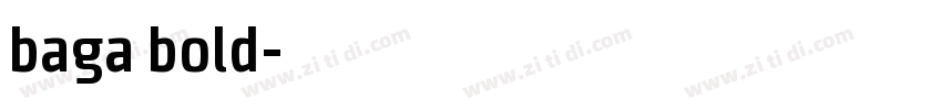 baga bold字体转换